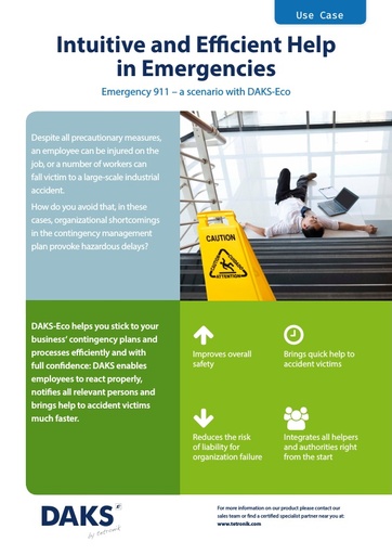 'Emergency 911' Scenario for DAKS-Eco